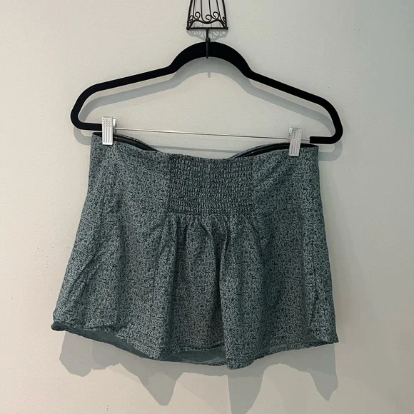 Anthro Maeve Teal Hieroglyphics Tube Top, 8 - Picture 9 of 13